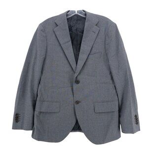 PROPER CLOTH Gray 100% Merino Wool Jacket Sport Coat Blazer Size 36S